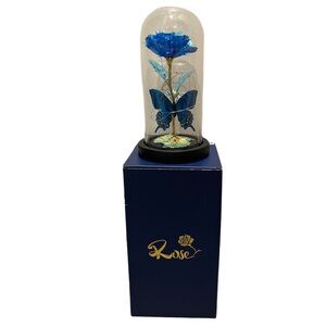 Galaxy Glass Dome Rose Butterfly‎ Light Up Gift